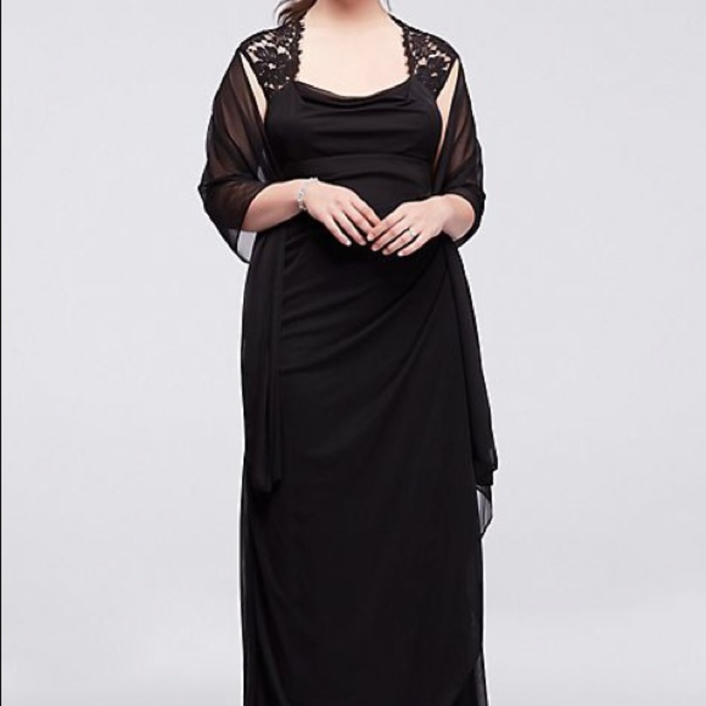 Black Bridesmaid/Evening Dress